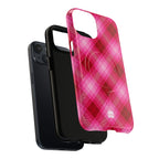 Pink Picnic Plaid MagSafe iPhone Case