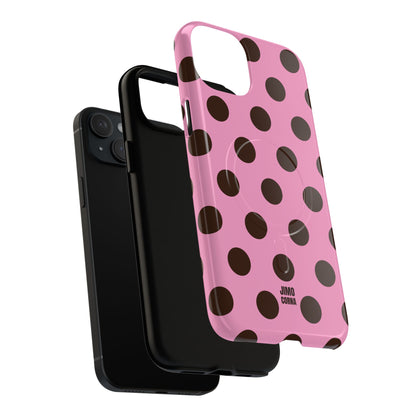 Big Polka Dot | Pink and Brown