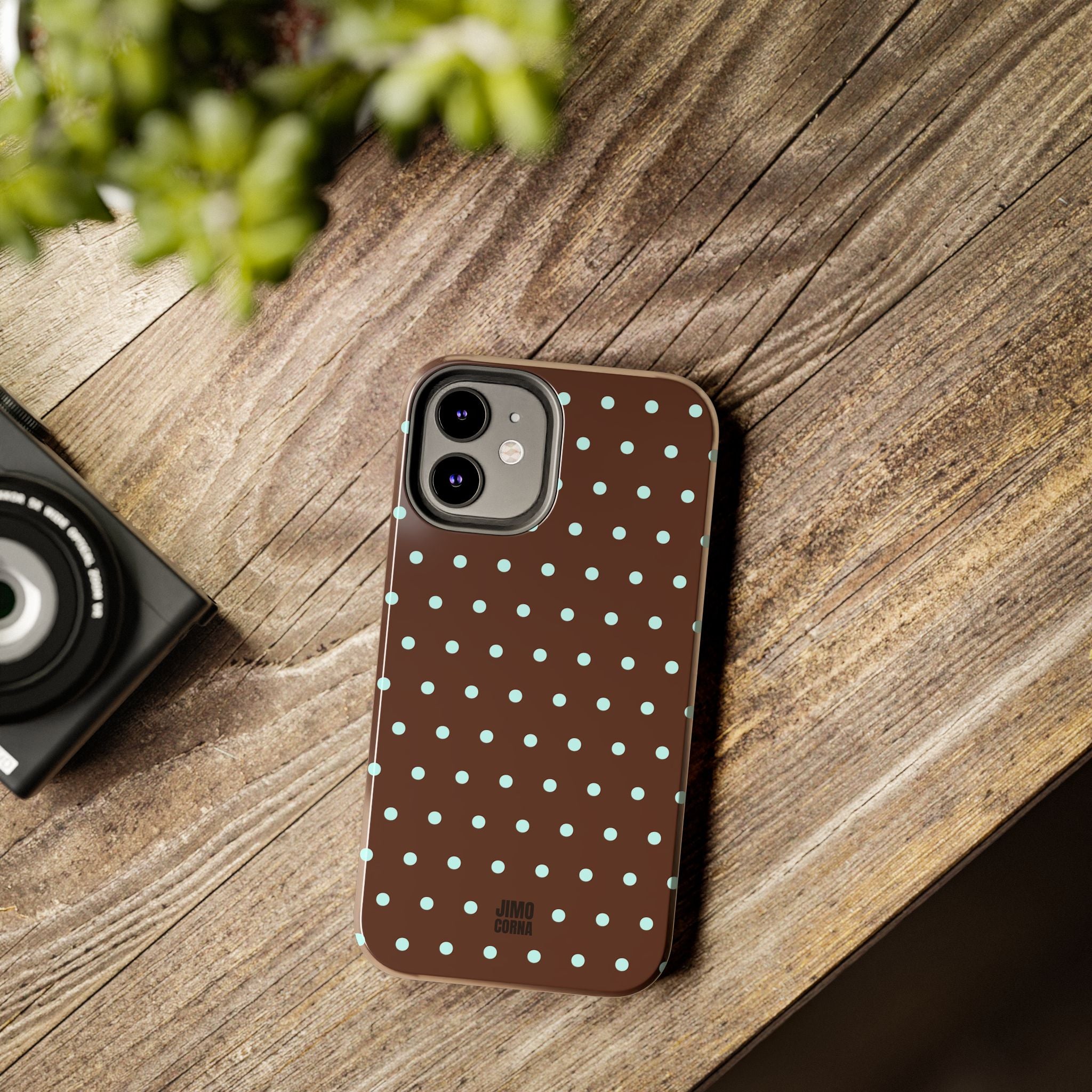 Polka Dot | Brown and Blue
