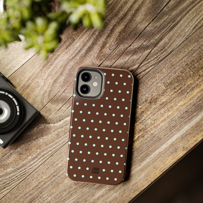 Polka Dot | Brown and Blue
