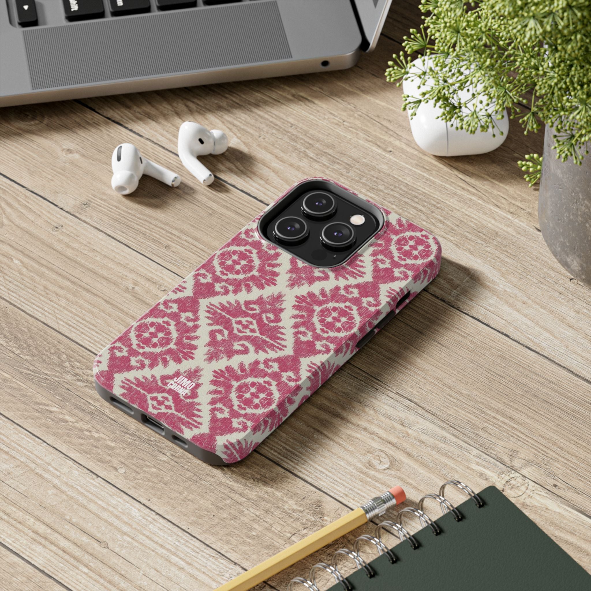 Damask iPhone Case | Pink