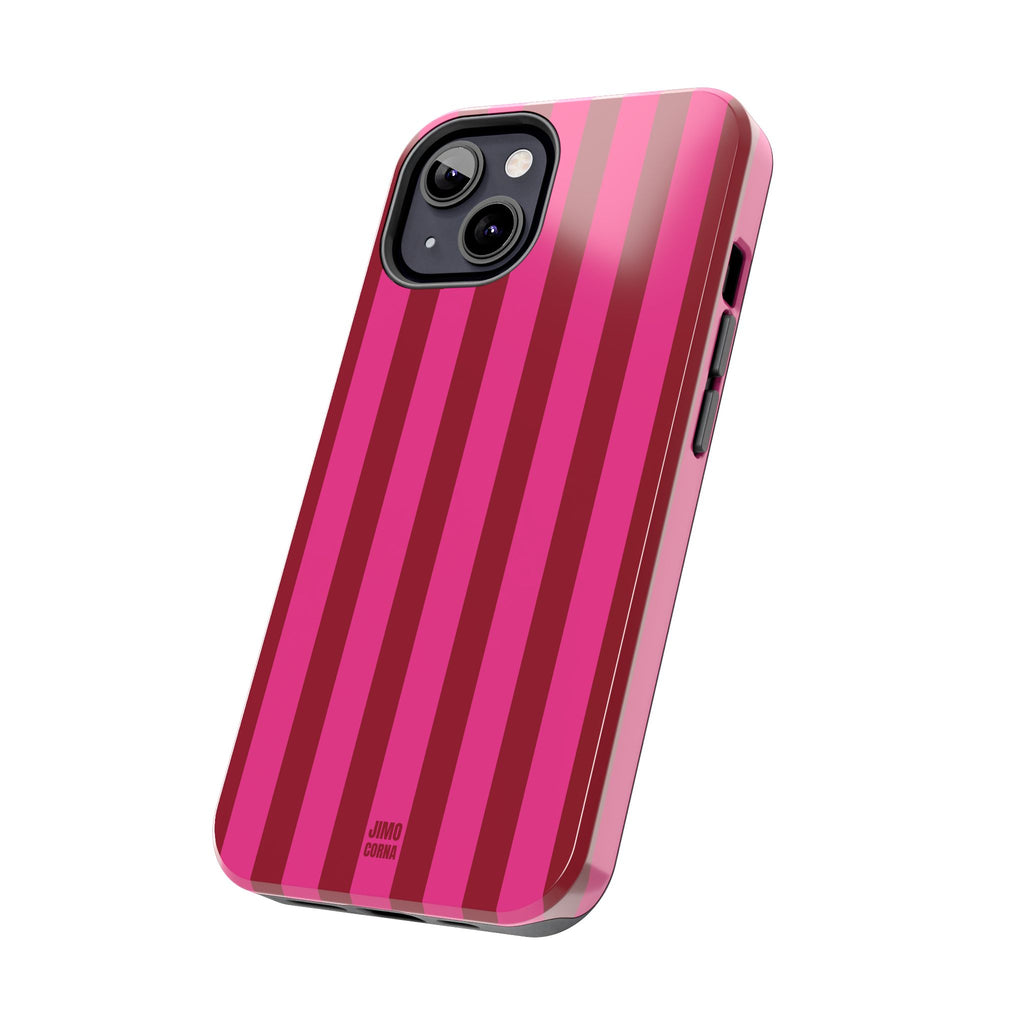 Strawberry Burst Bold Stripes
