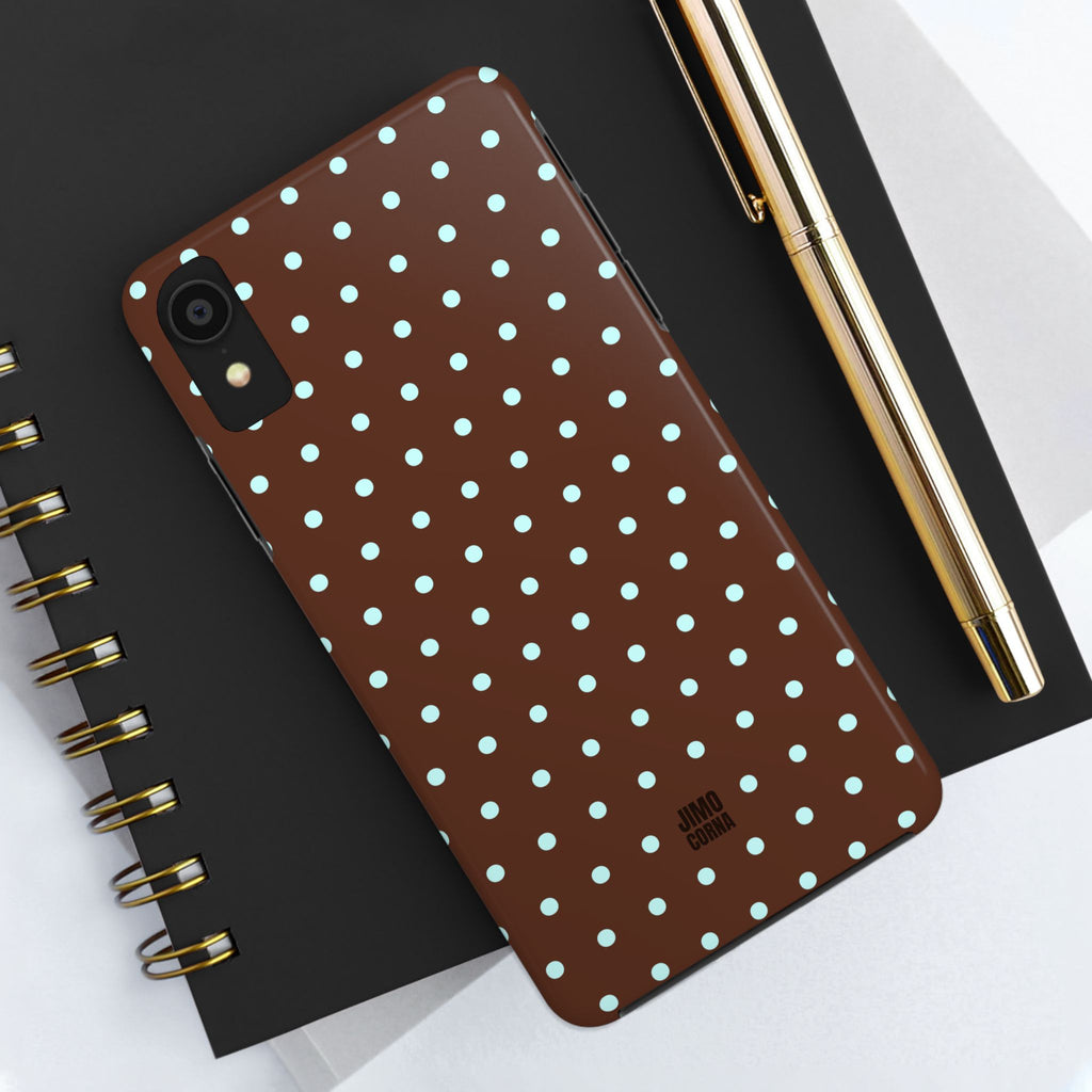 Polka Dot | Brown and Blue