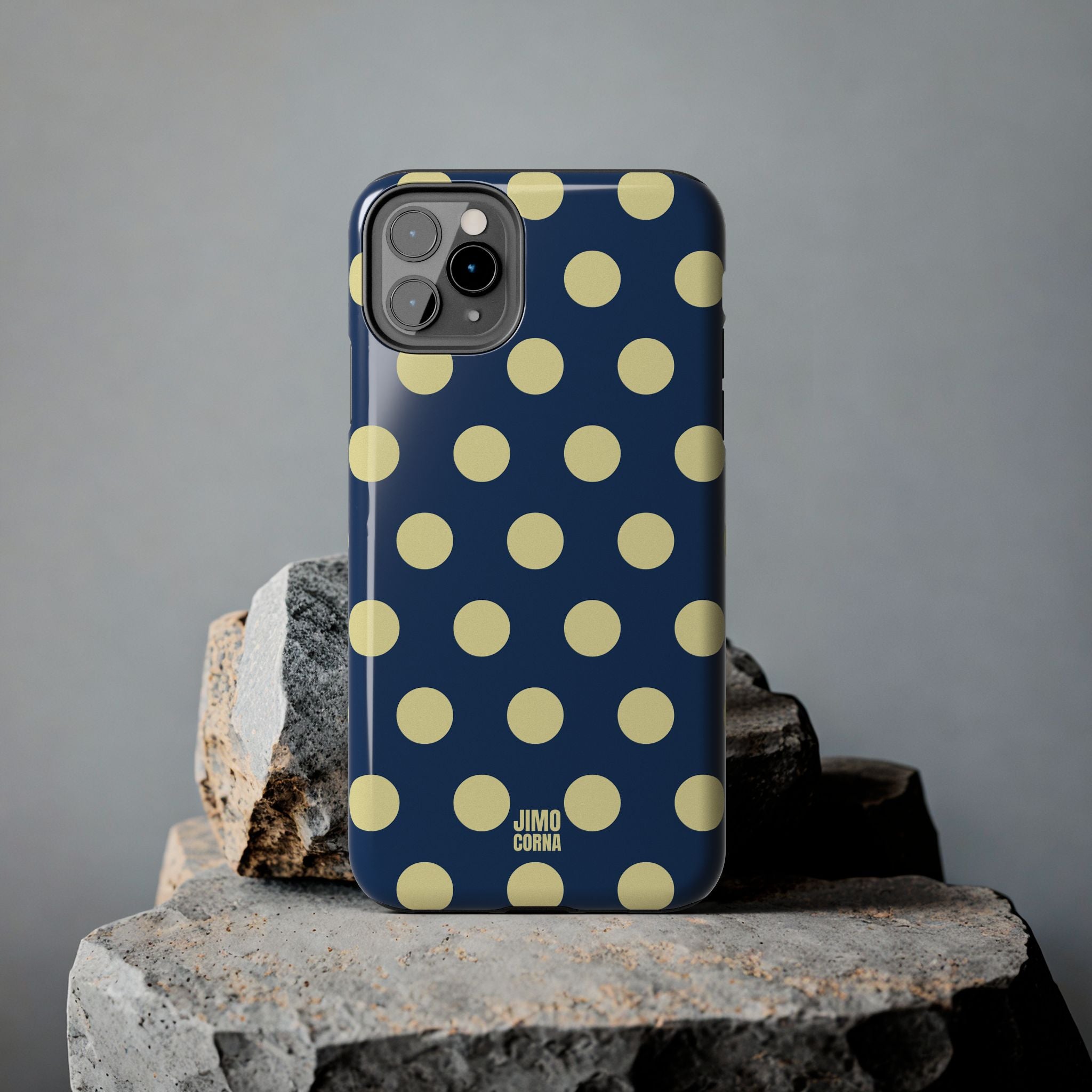 Big Polka Dot | Blue and Cream