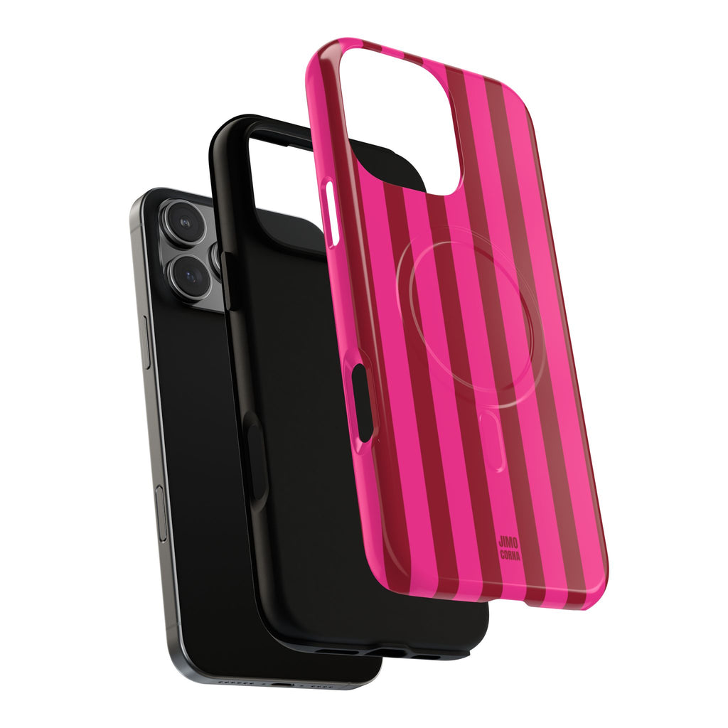 Bold Stripes MagSafe iPhone Case | Strawberry Burst