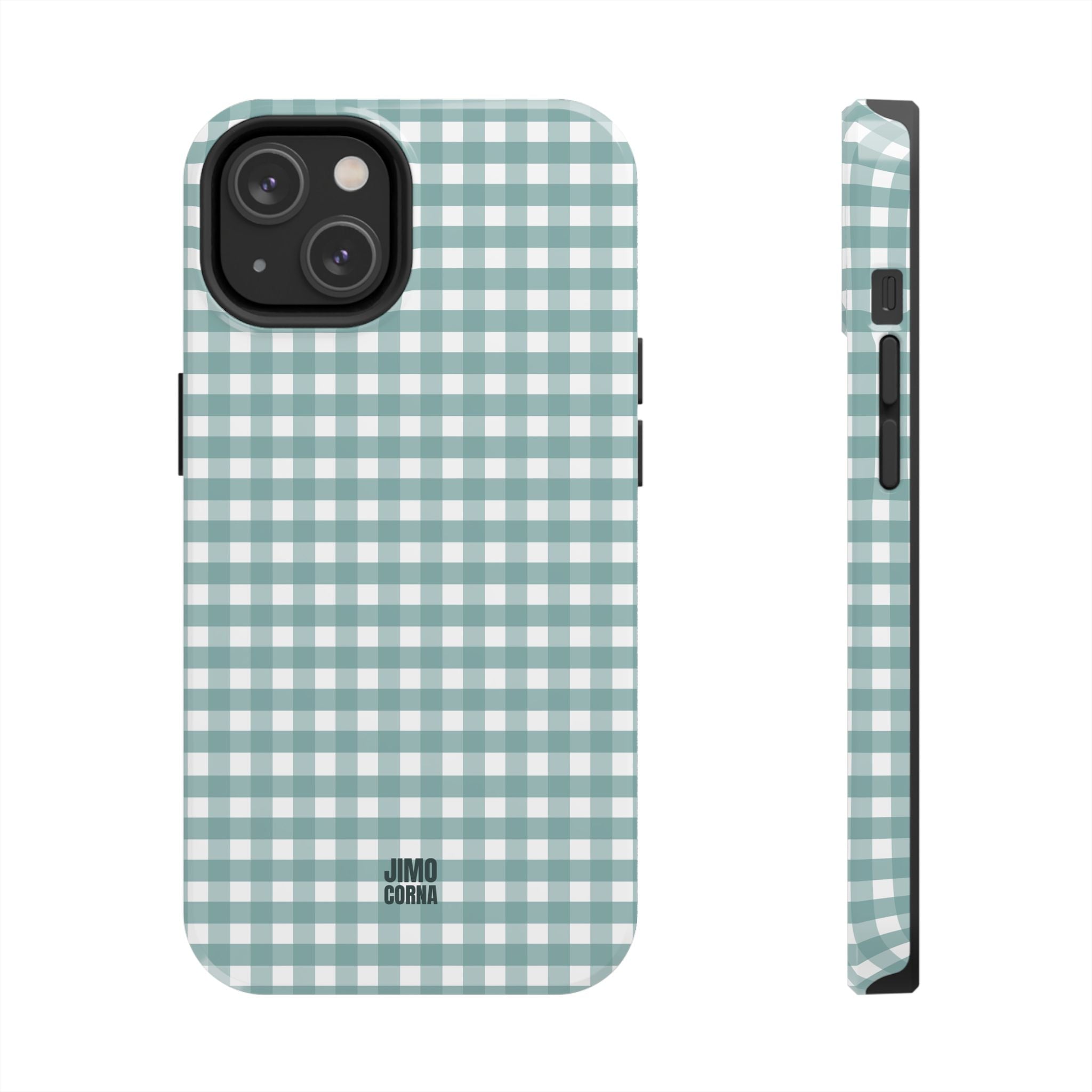 Farm Gingham iPhone Case | Blue