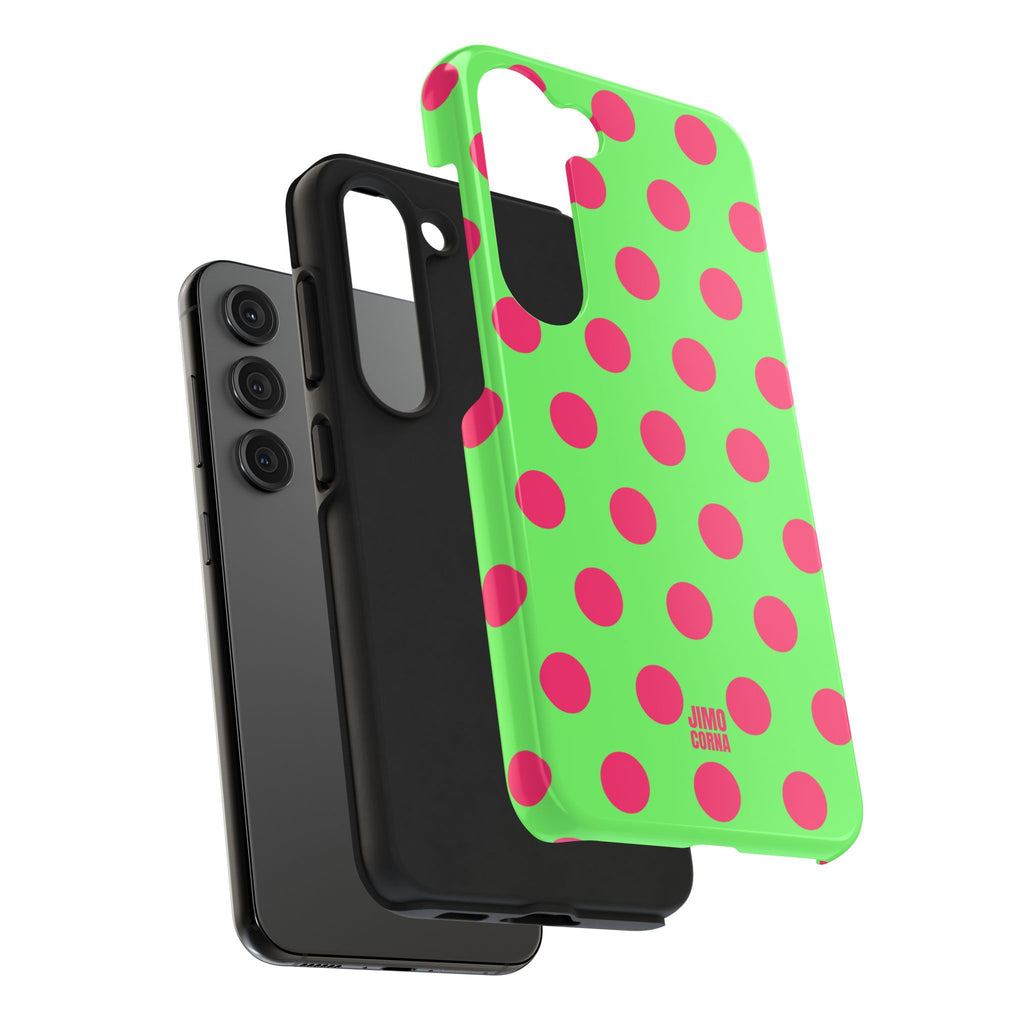 Big Polka Dot | Green and Pink
