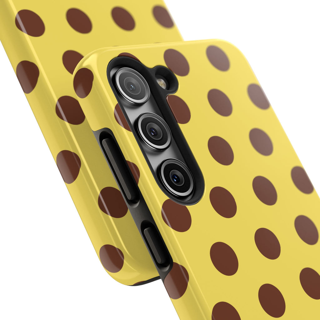 Big Polka Dot | Yellow and Brown