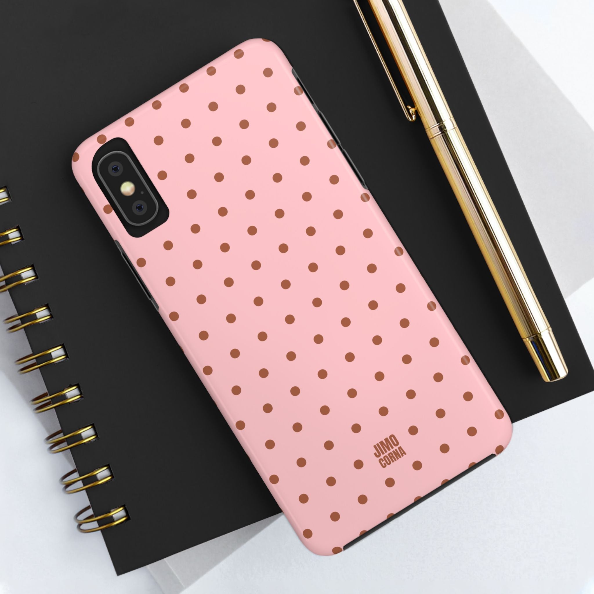 Polka Dot | Pink and Brown