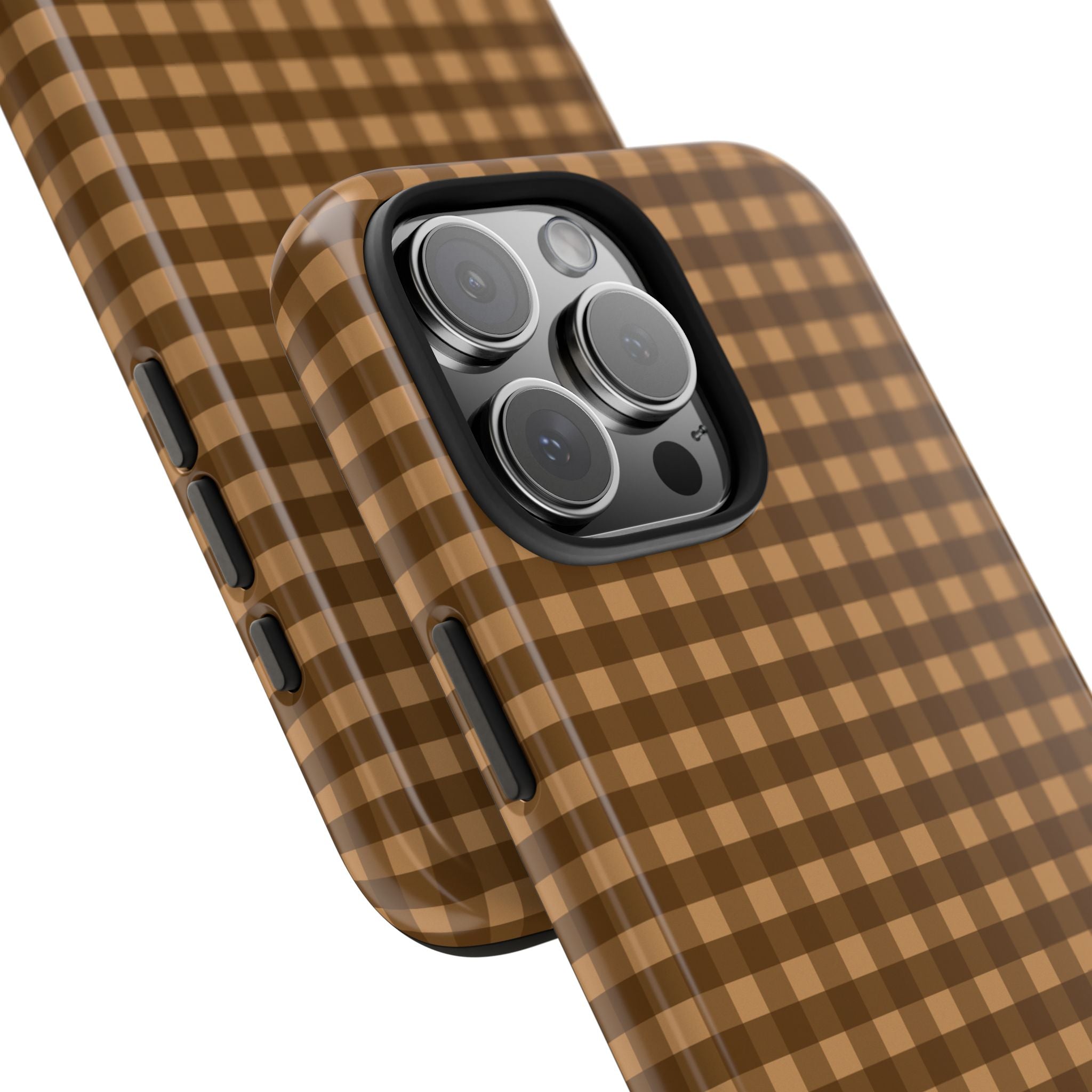 Farm Gingham iPhone Case | Brown