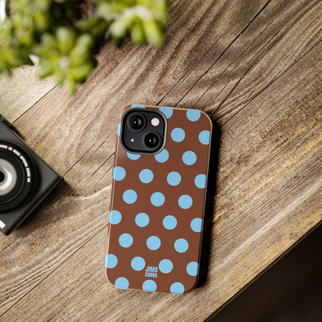 Big Polka Dot | Brown and Blue