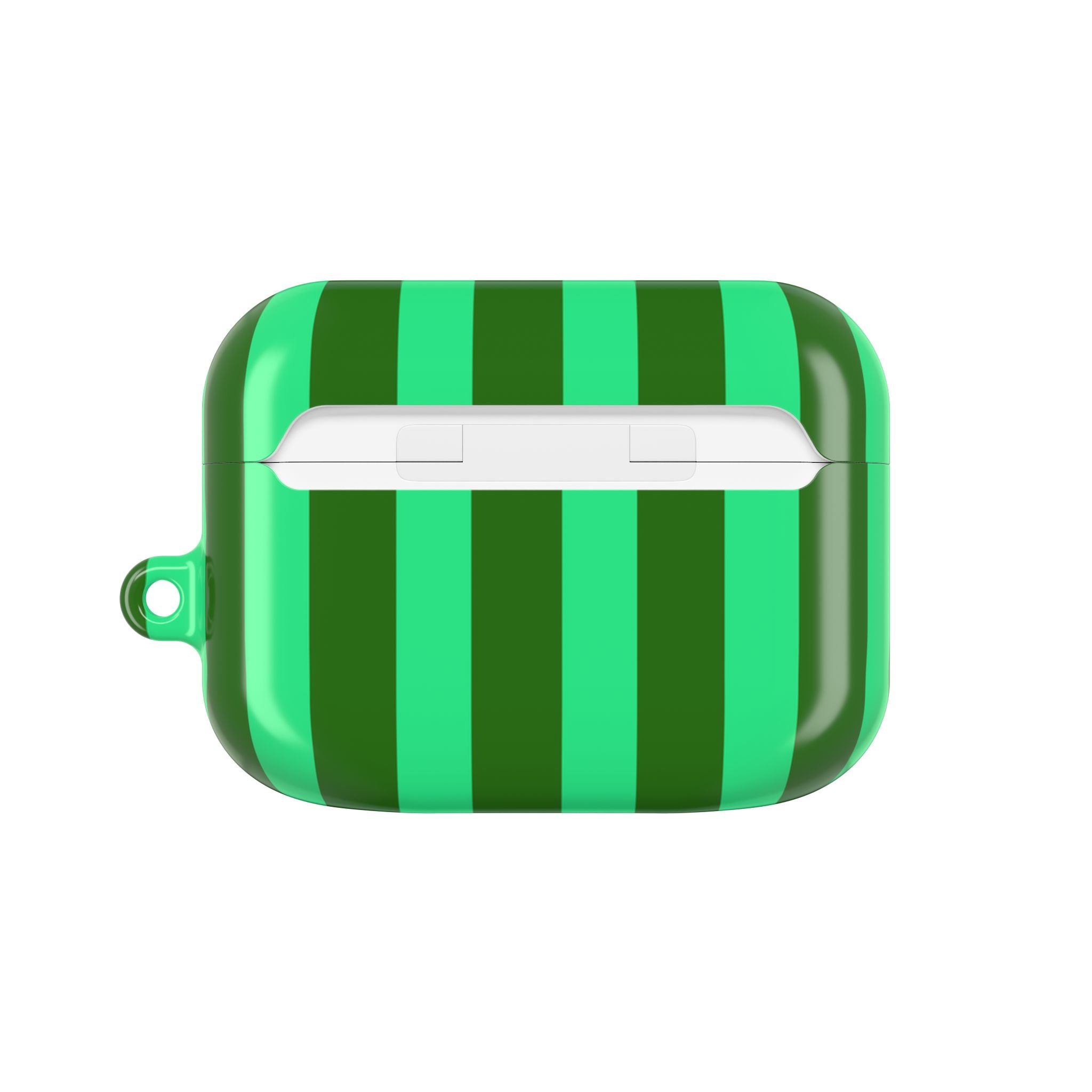 Bold Stripes AirPods Case | Olive Green