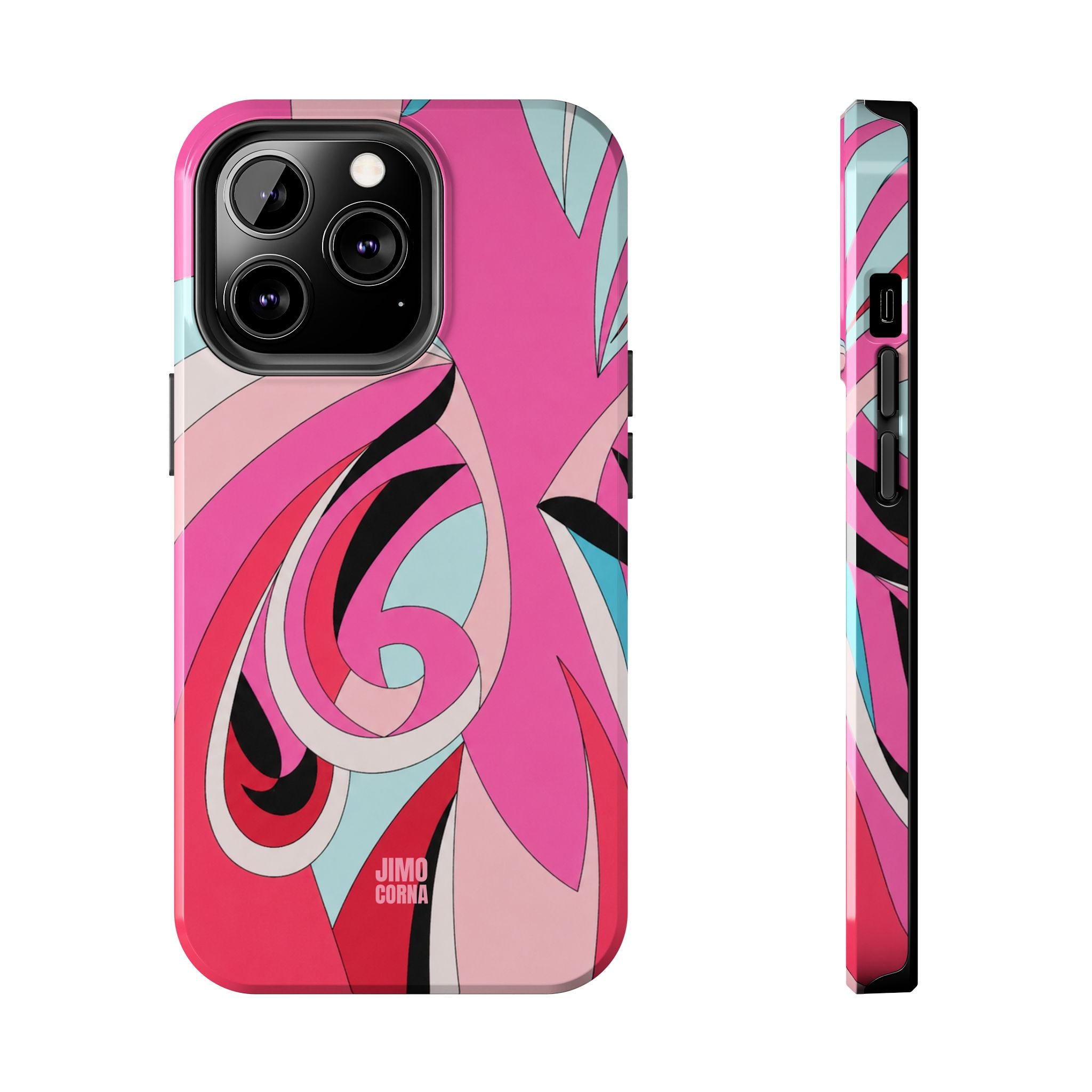 Pink Tropic Swirl iPhone Case