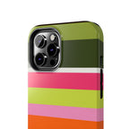 Berry Citrus Stripe iPhone Case