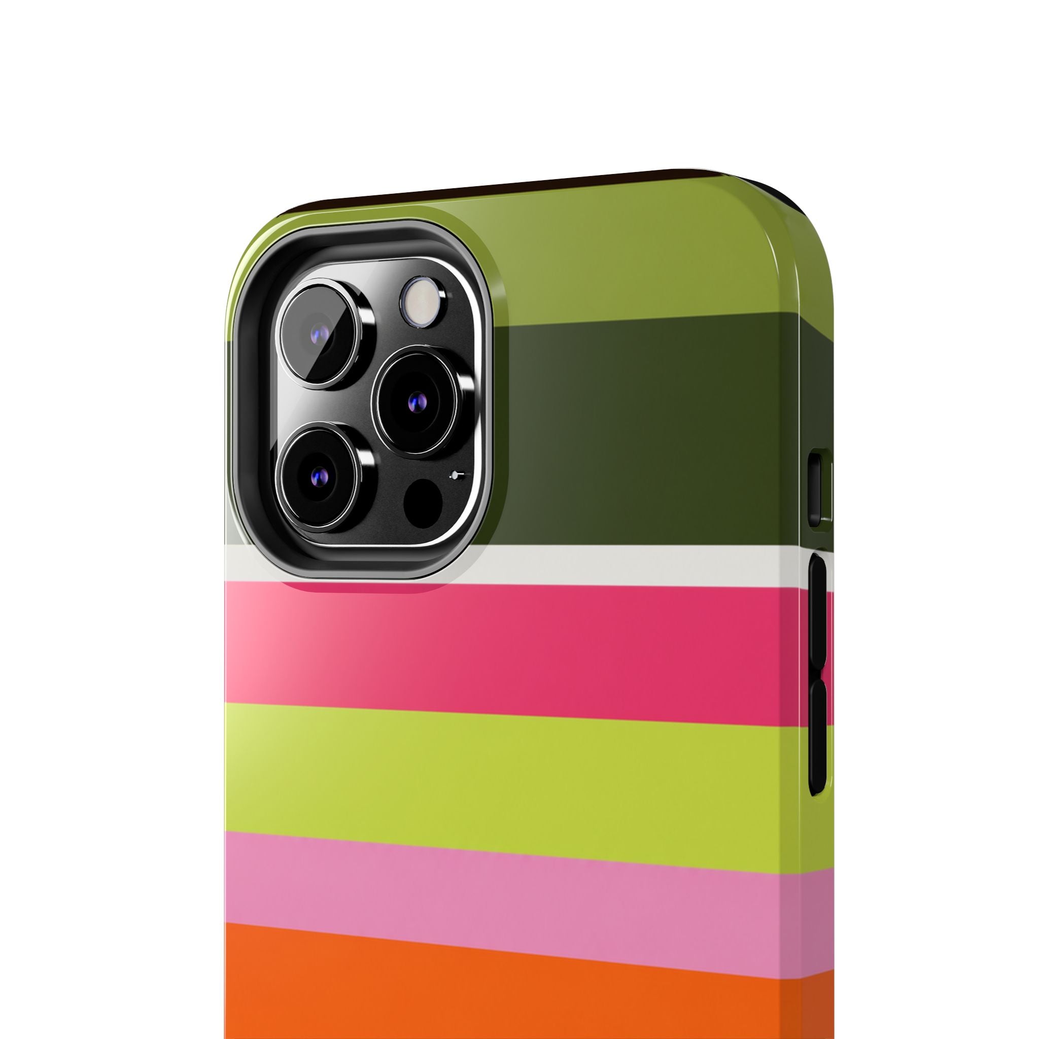 Berry Citrus Stripe iPhone Case
