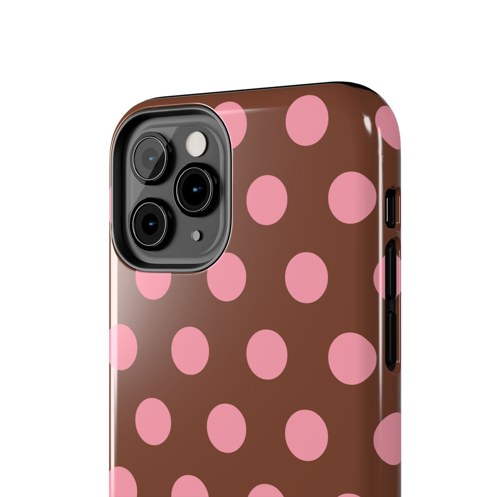 Big Polka Dot | Brown and Pink