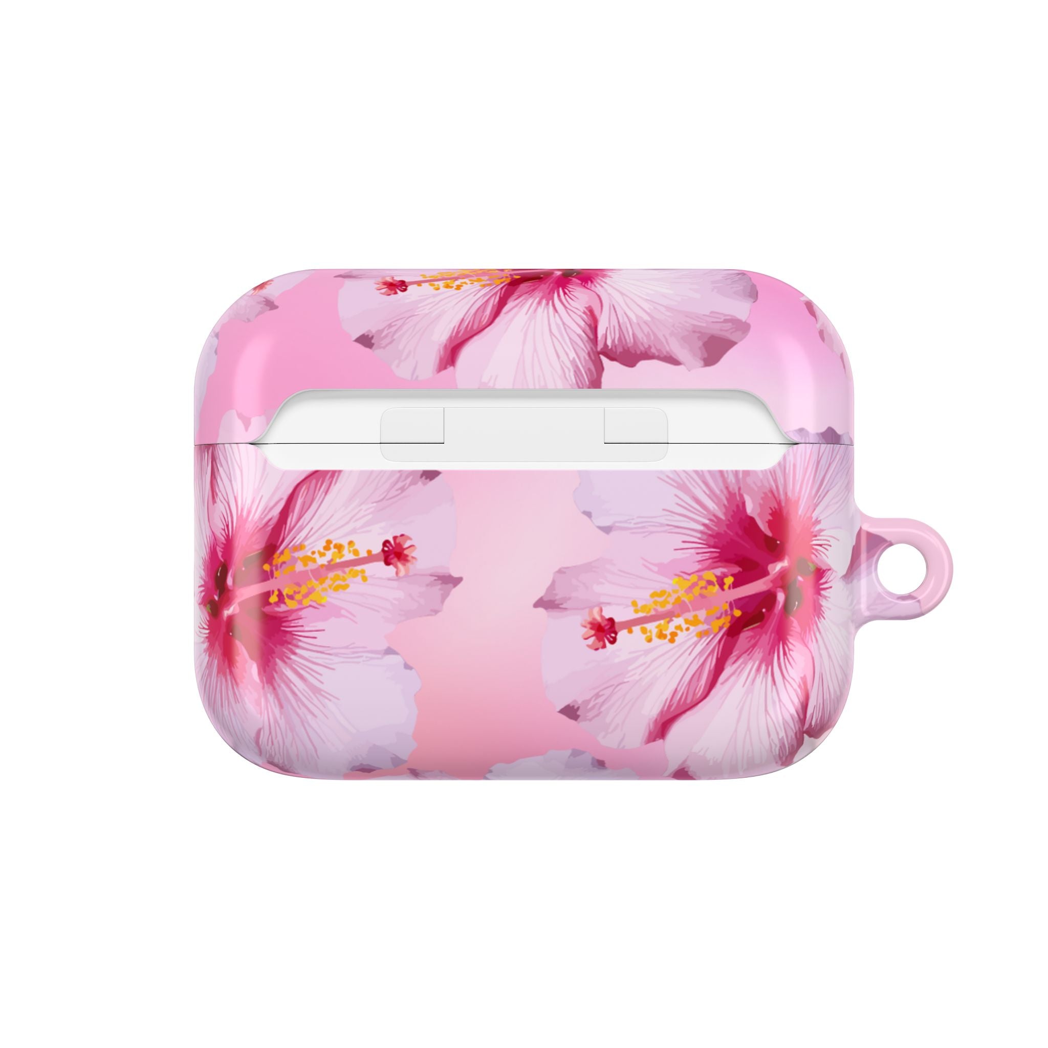 Pink Hibiscus AirPods Case