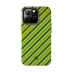 Angelina Stripes | Olive - iPhone Case