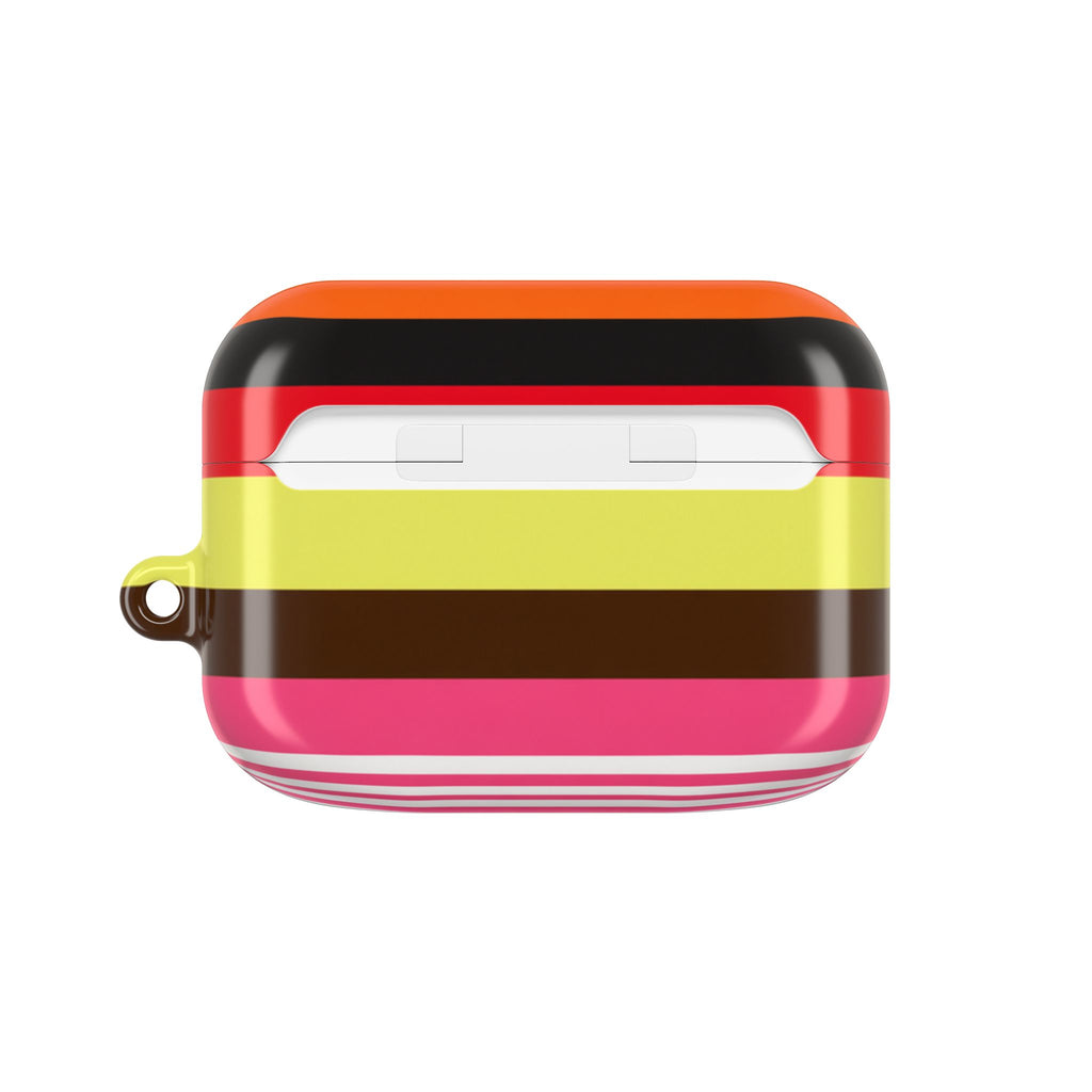 Berry Citrus Stripe AirPods Case