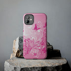 Pink Flutter Garden iPhone Case