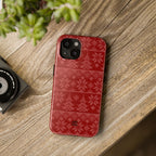 Holiday Knit | Red iPhone Case