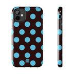 Big Polka Dot | Brown and Blue