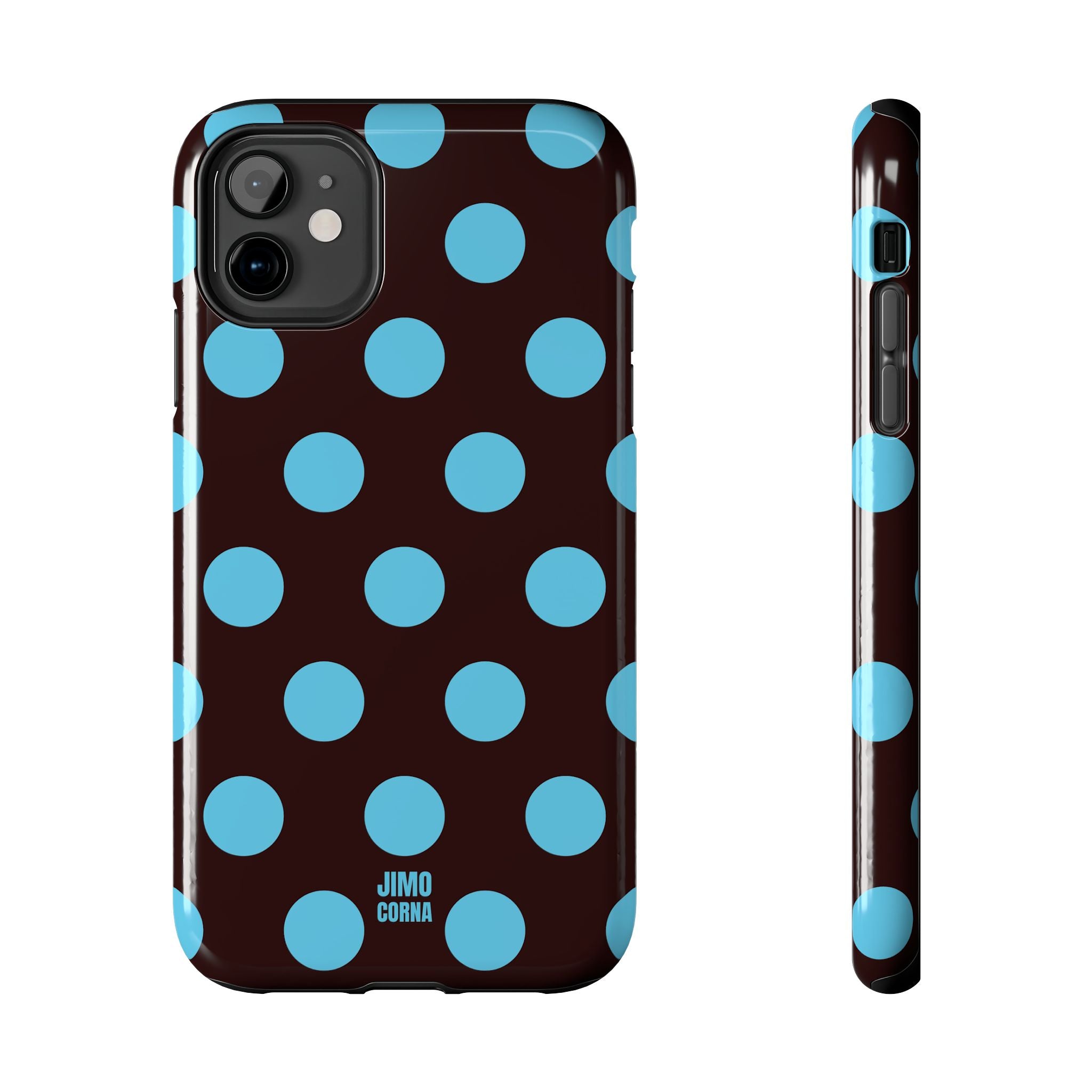 Big Polka Dot | Brown and Blue
