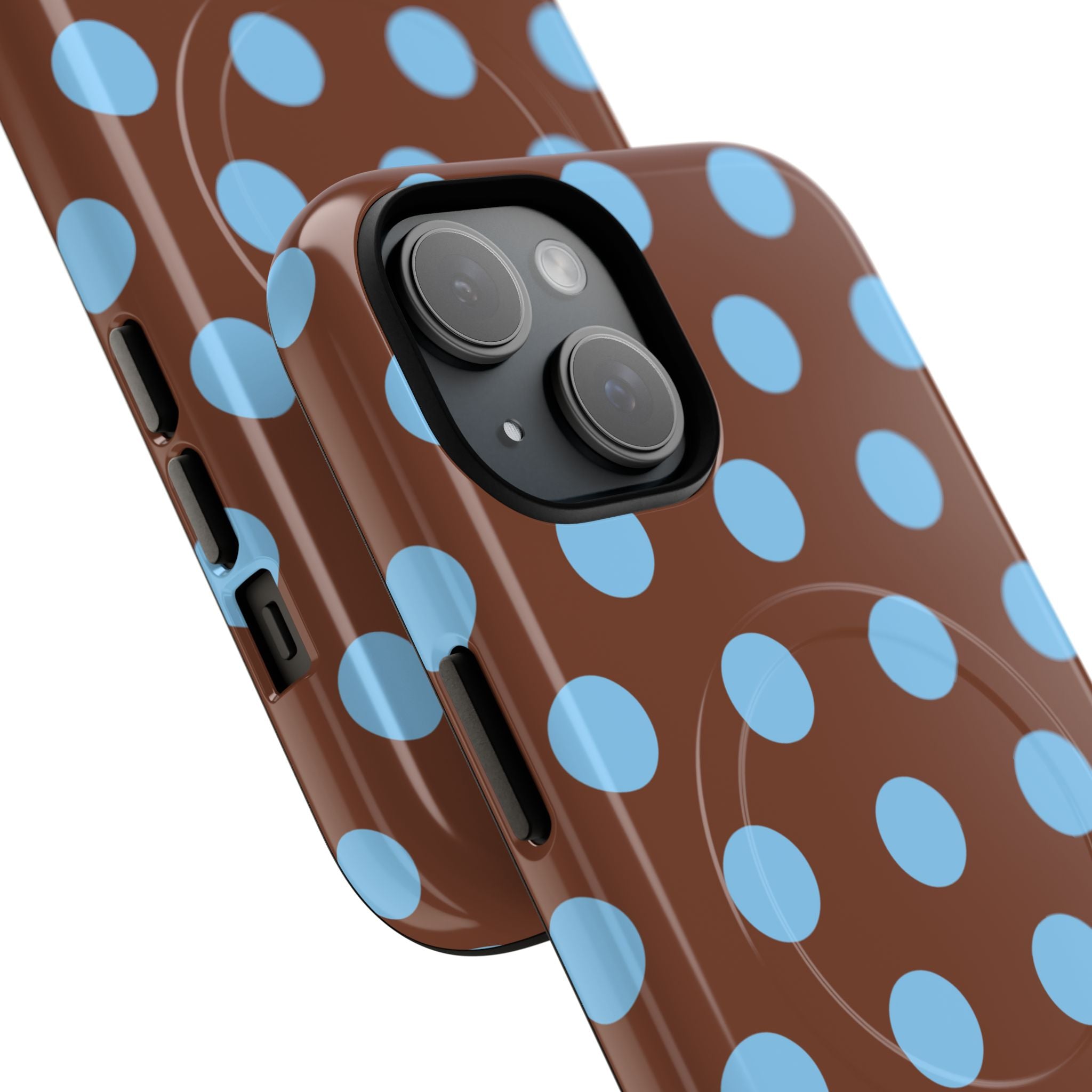 Big Polka Dot | Brown and Blue