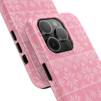 Holiday Knit | Pink iPhone Case