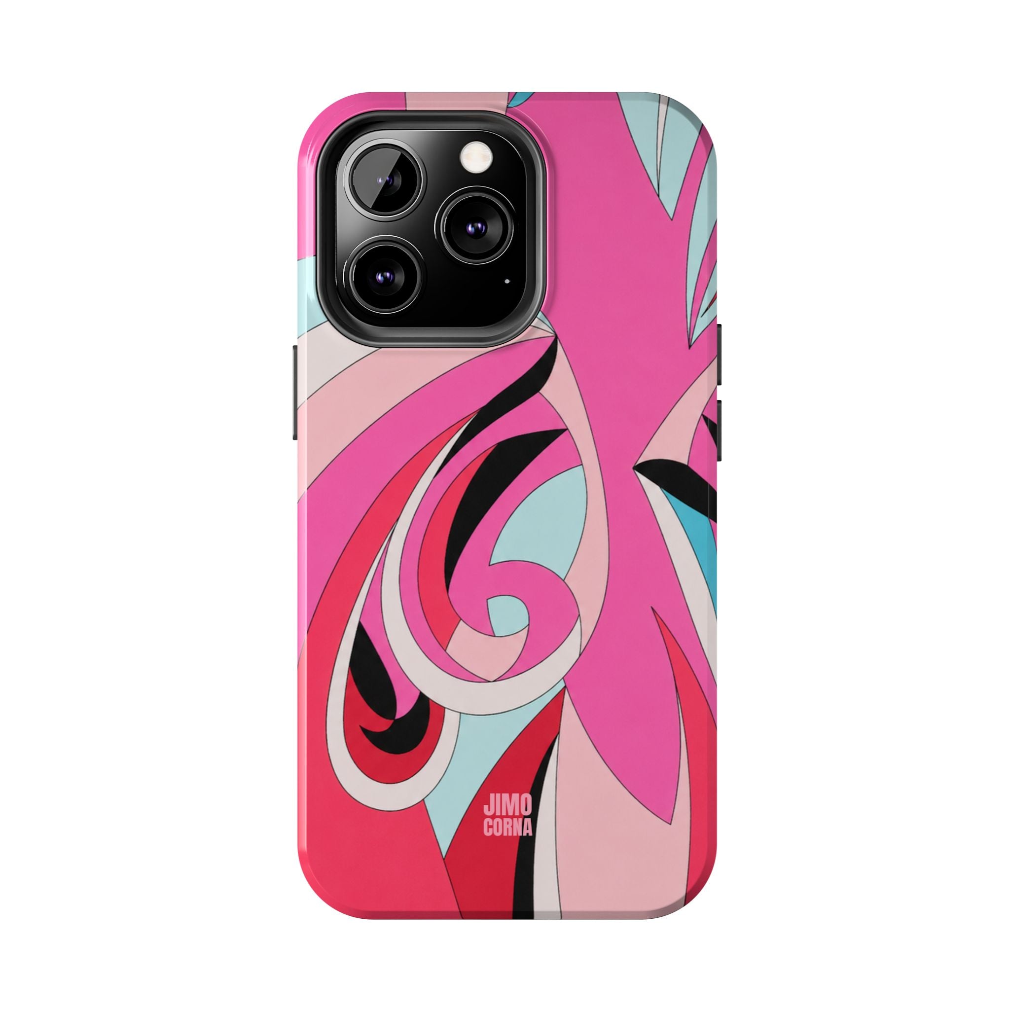 Pink Tropic Swirl iPhone Case