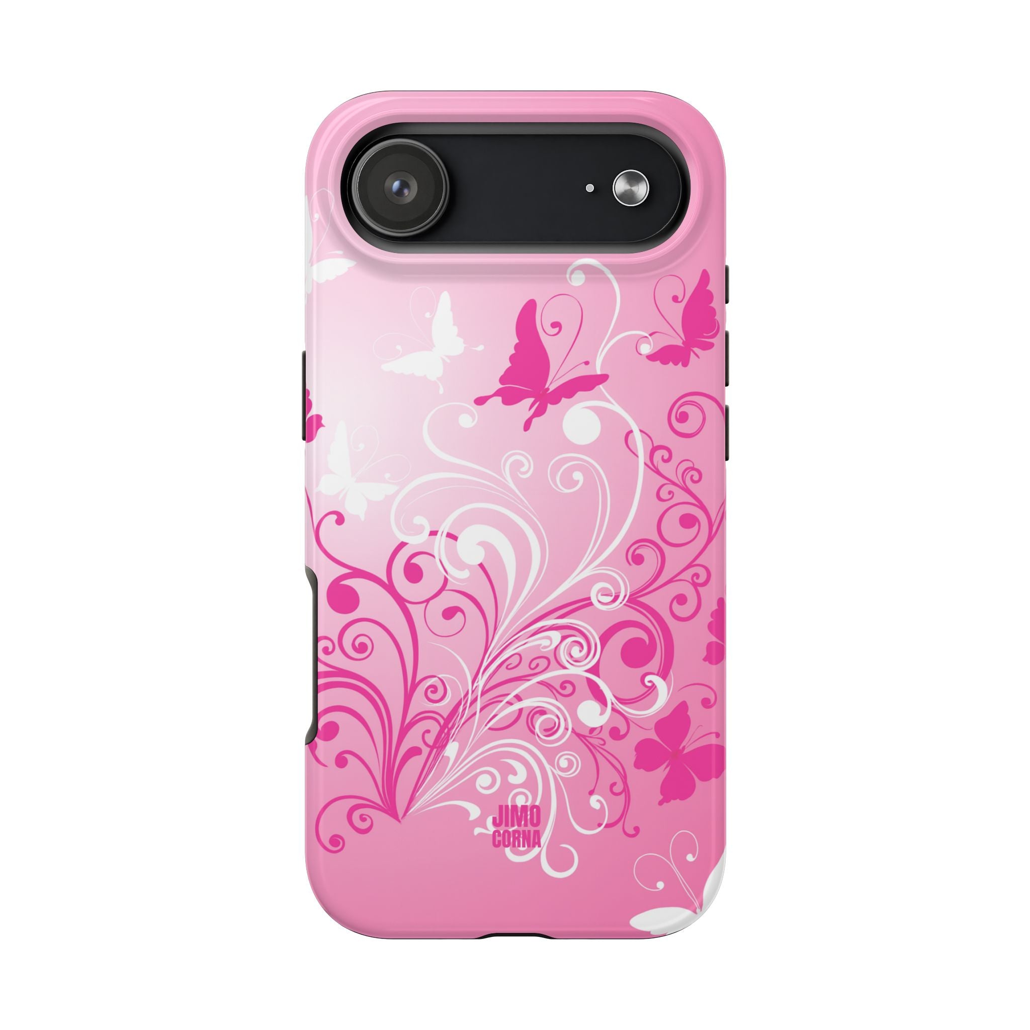 Pink Flutter Garden iPhone Case