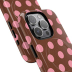 Big Polka Dot | Brown and Pink