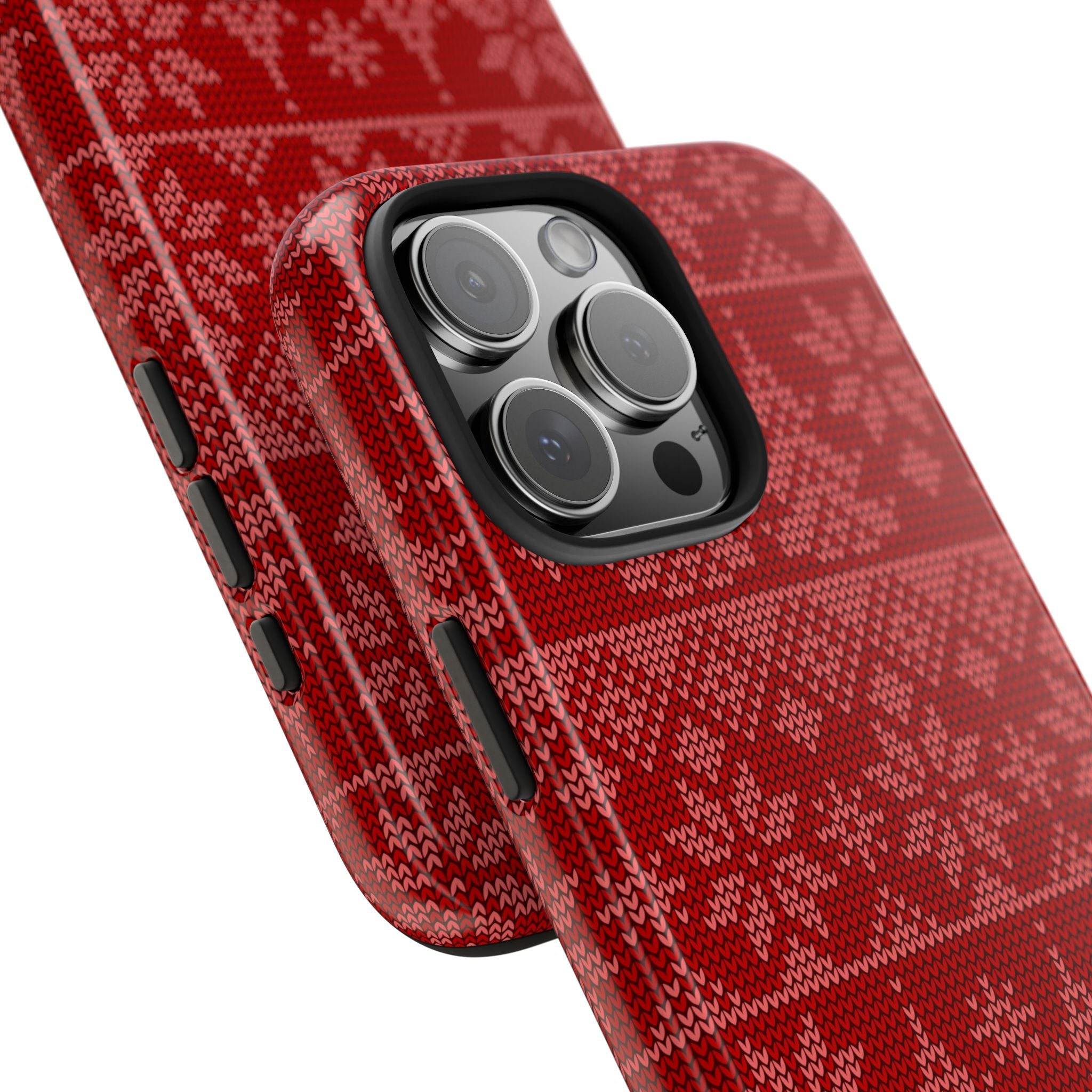 Holiday Knit | Red iPhone Case