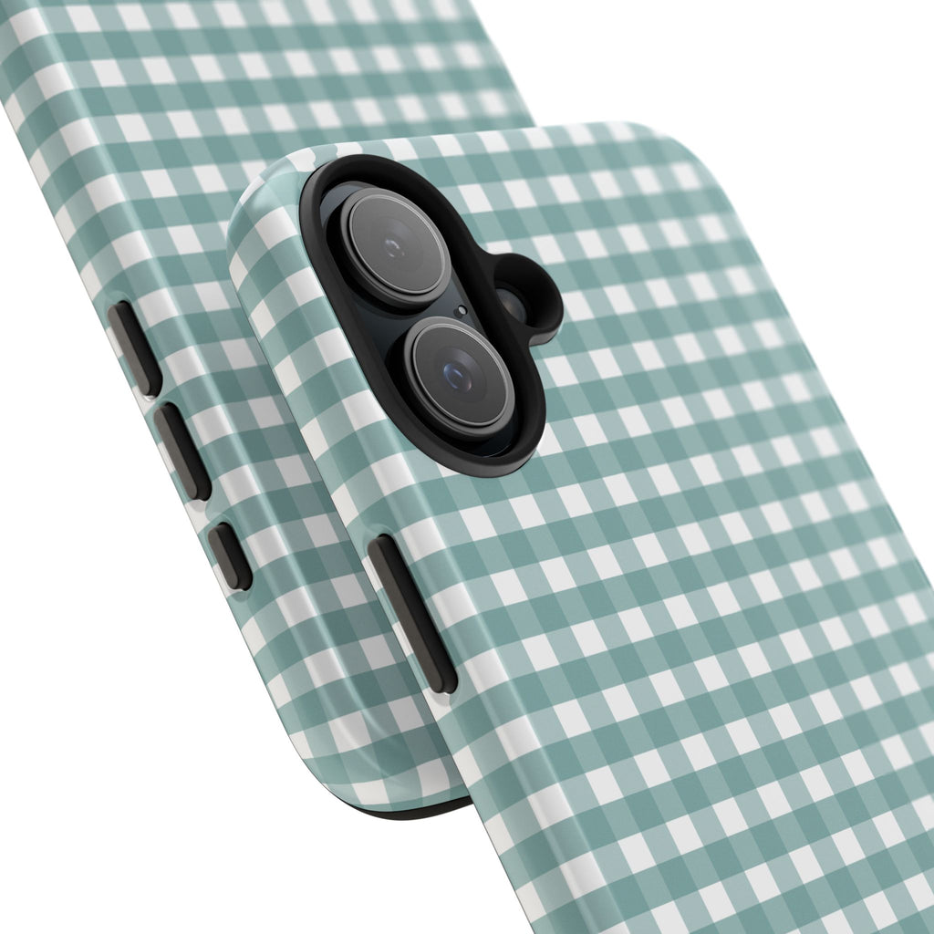 Farm Gingham iPhone Case | Blue