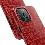 Holiday Knit | Red iPhone Case