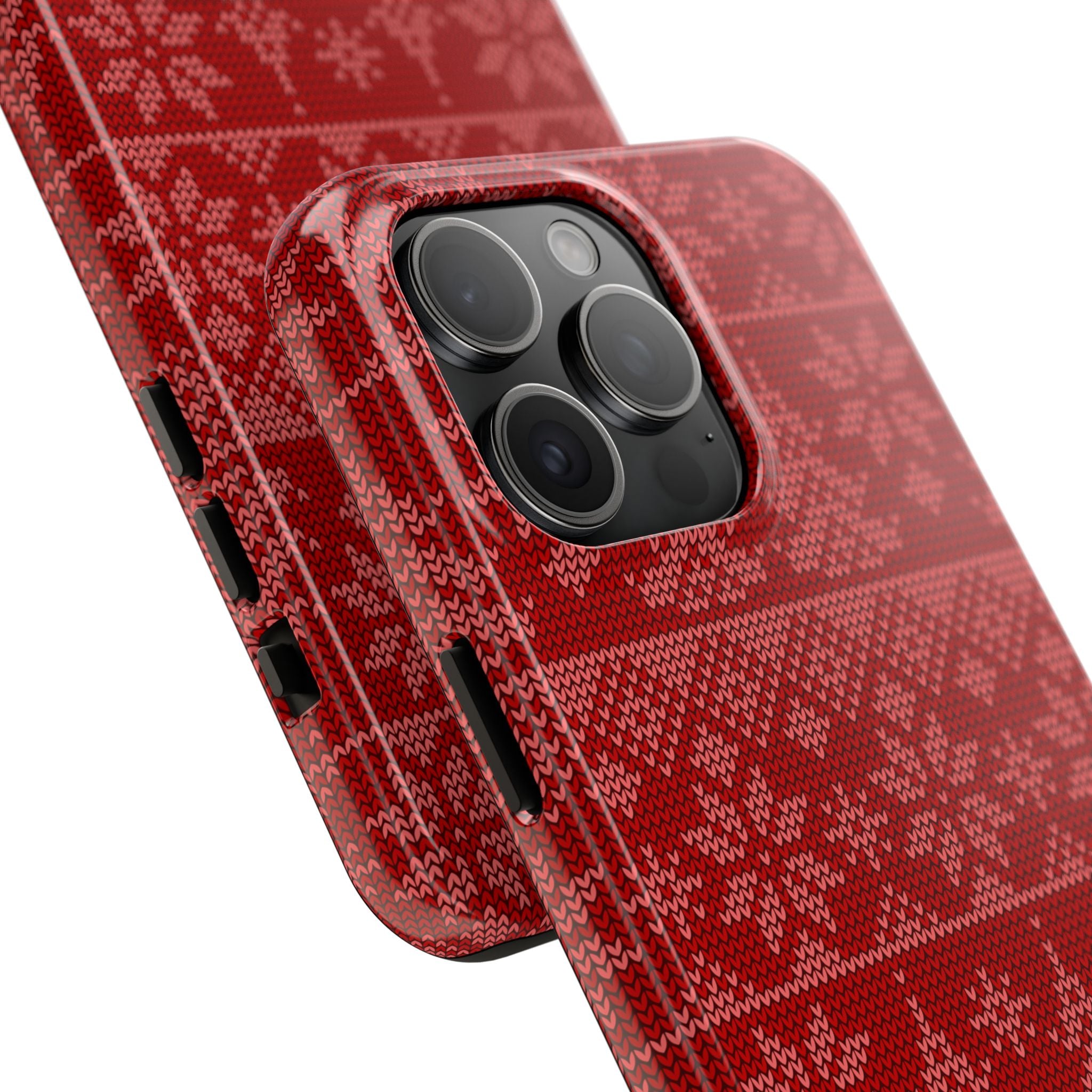Holiday Knit | Red iPhone Case