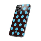 Big Polka Dot | Brown and Blue