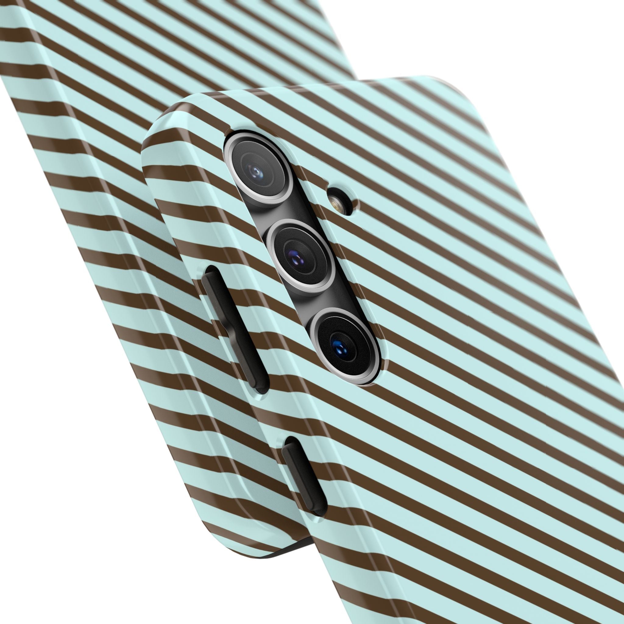Asymmetrical Lines Samsung Galaxy Case | Blue and Brown