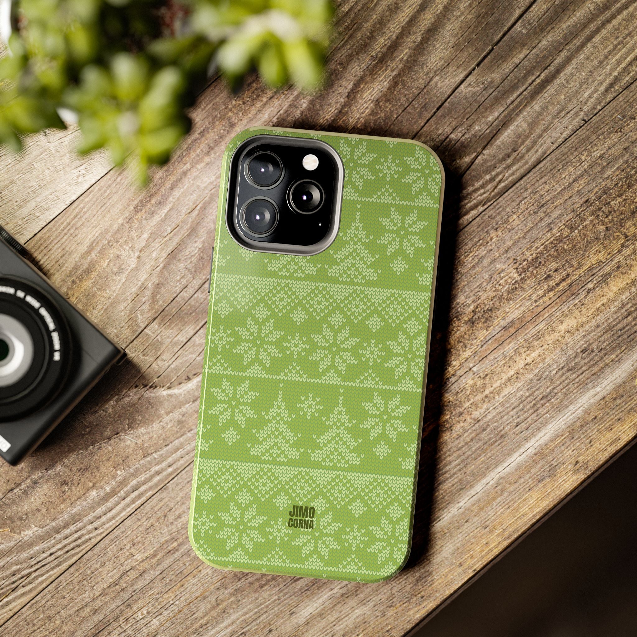 Holiday Knit | Green iPhone Case