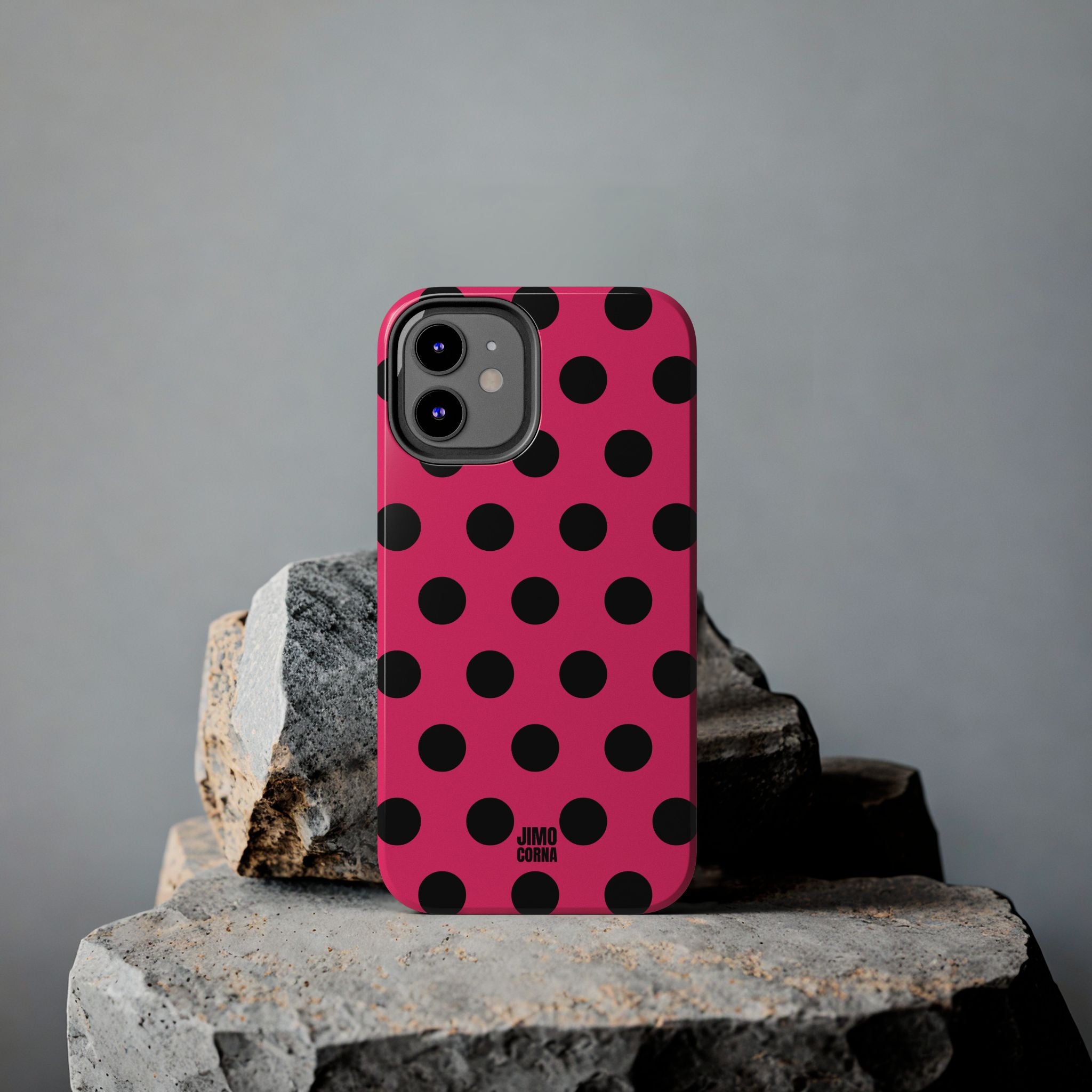 Big Polka Dot | Hot Pink and Black