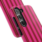 Strawberry Burst Bold Stripes