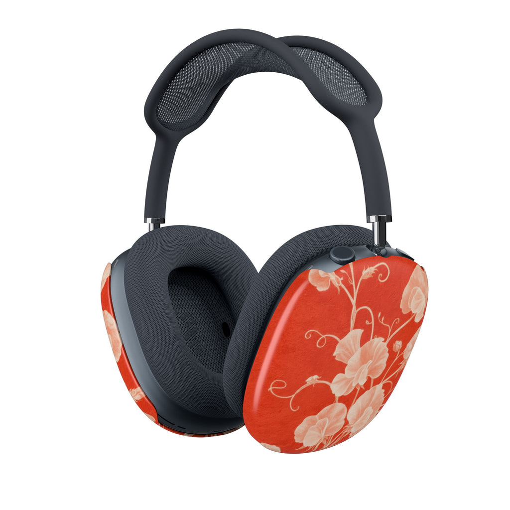Red Flora AirPods Max Covers