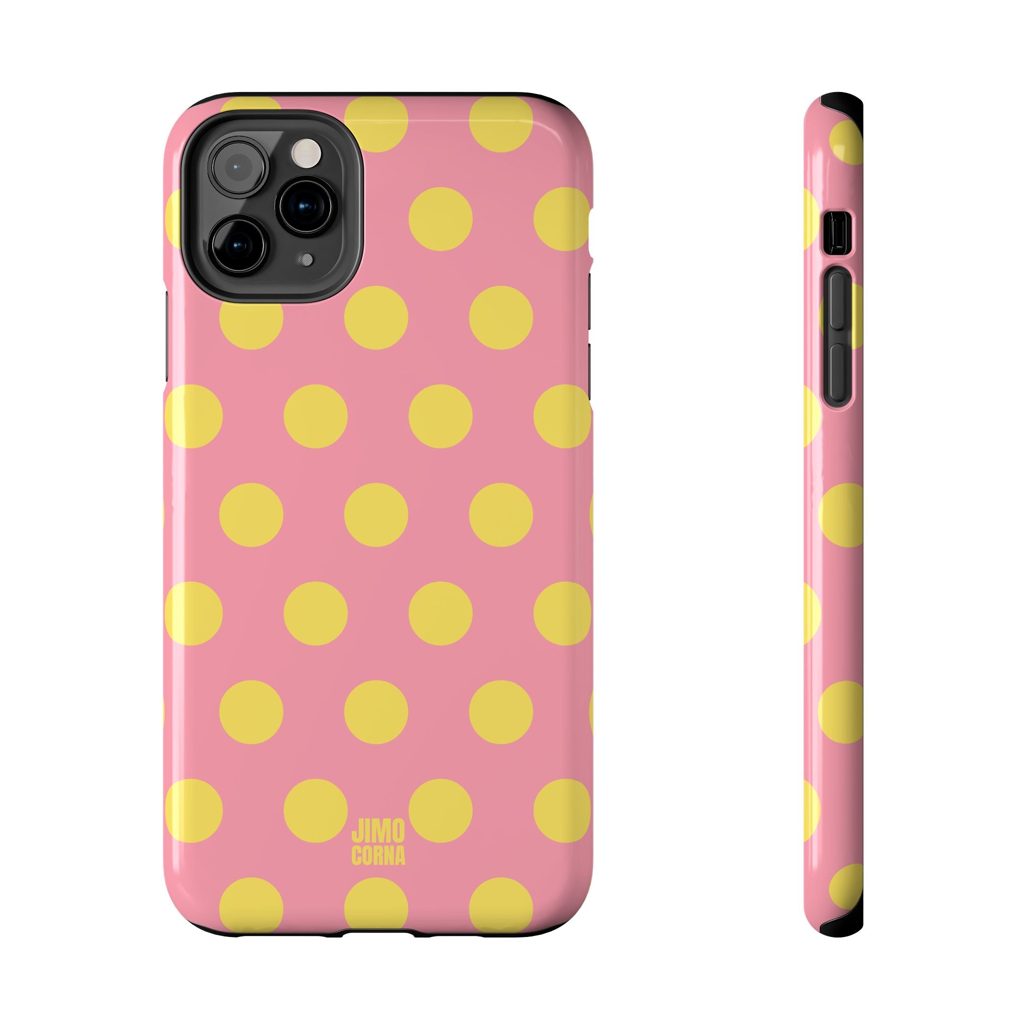 Big Polka Dot | Pink and Yellow