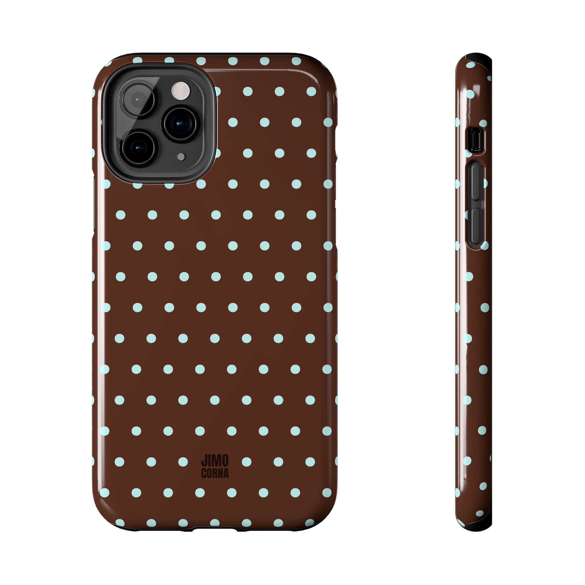 Polka Dot | Brown and Blue