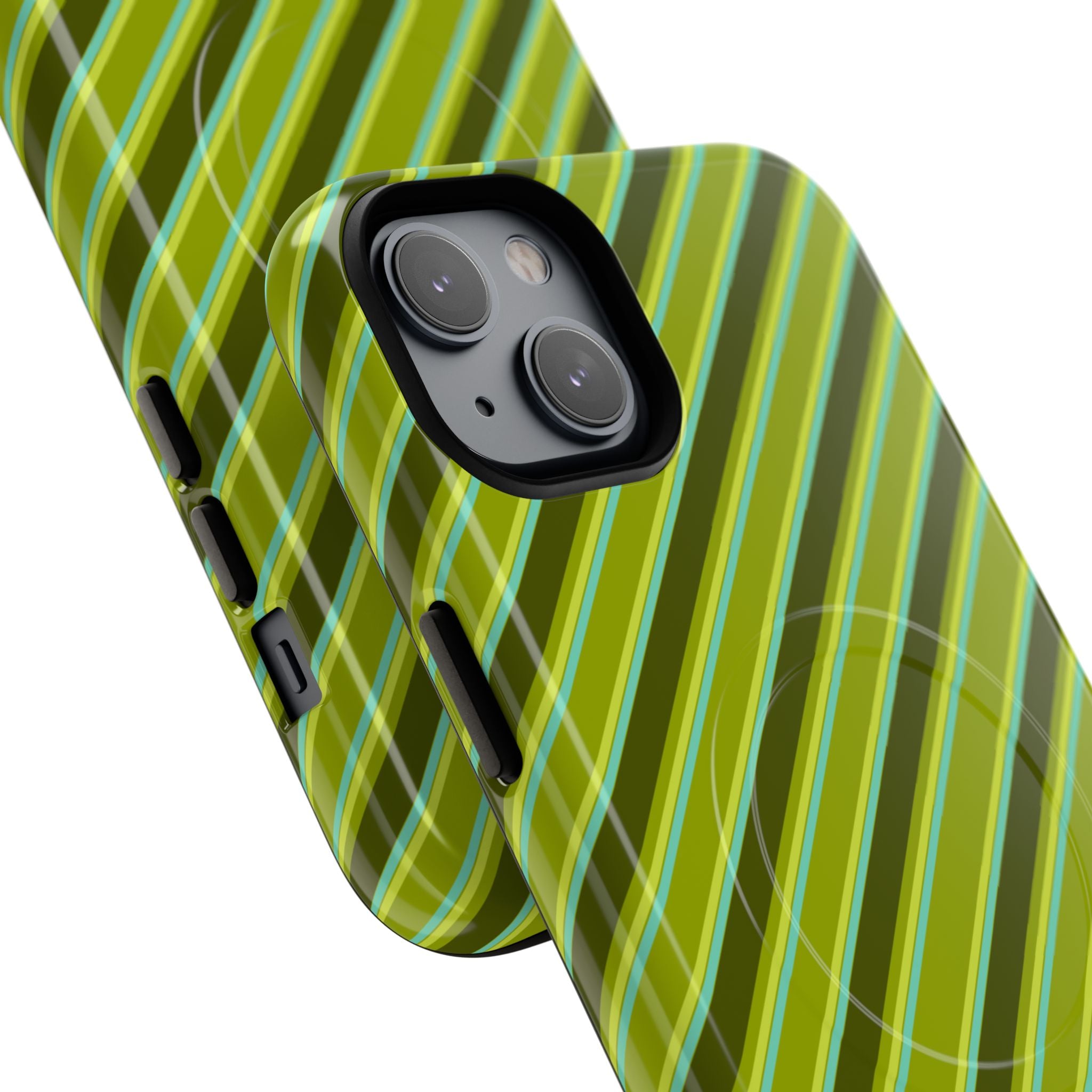 Angelina Stripes | Olive - MagSafe iPhone Case