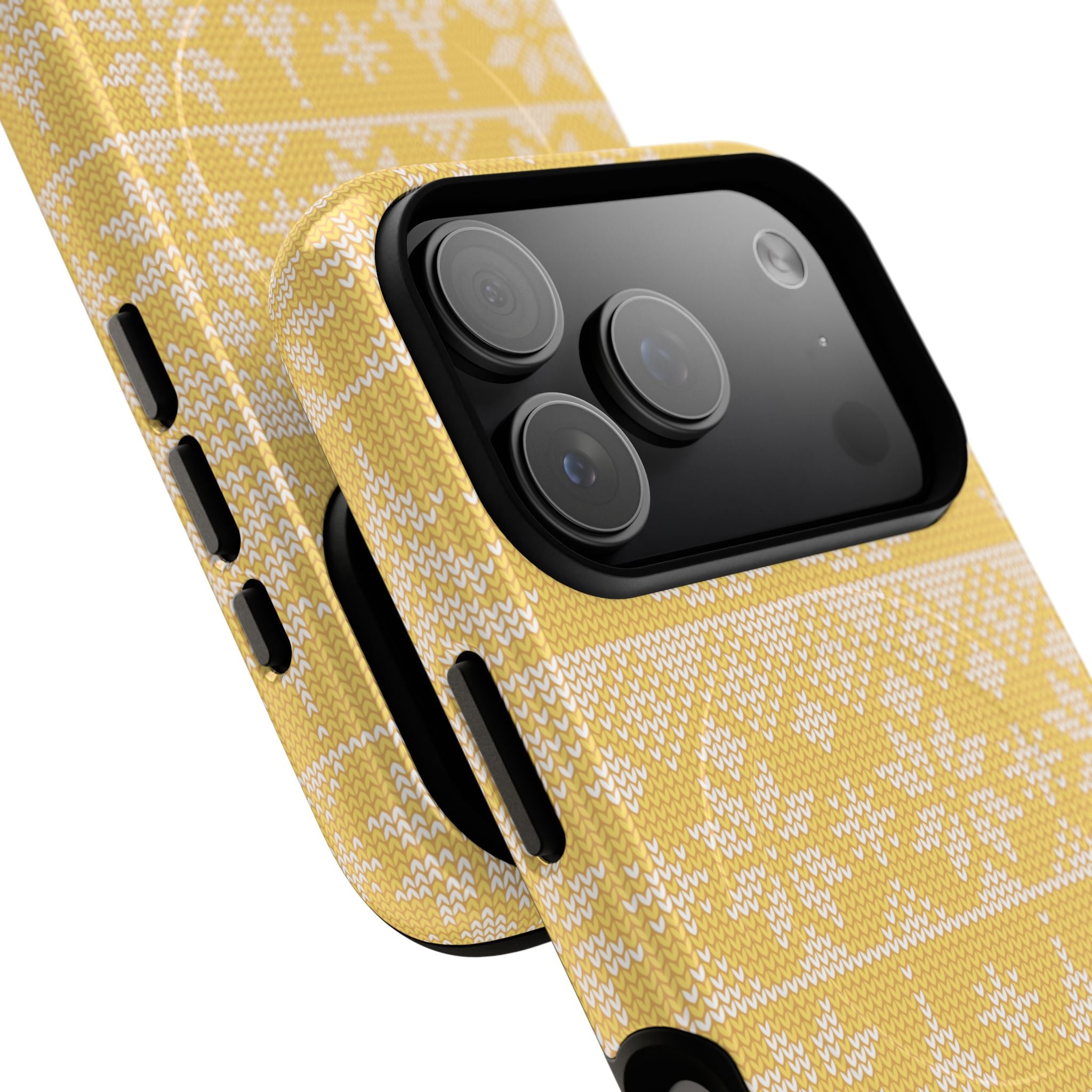 Holiday Knit | Yellow MagSafe iPhone Case