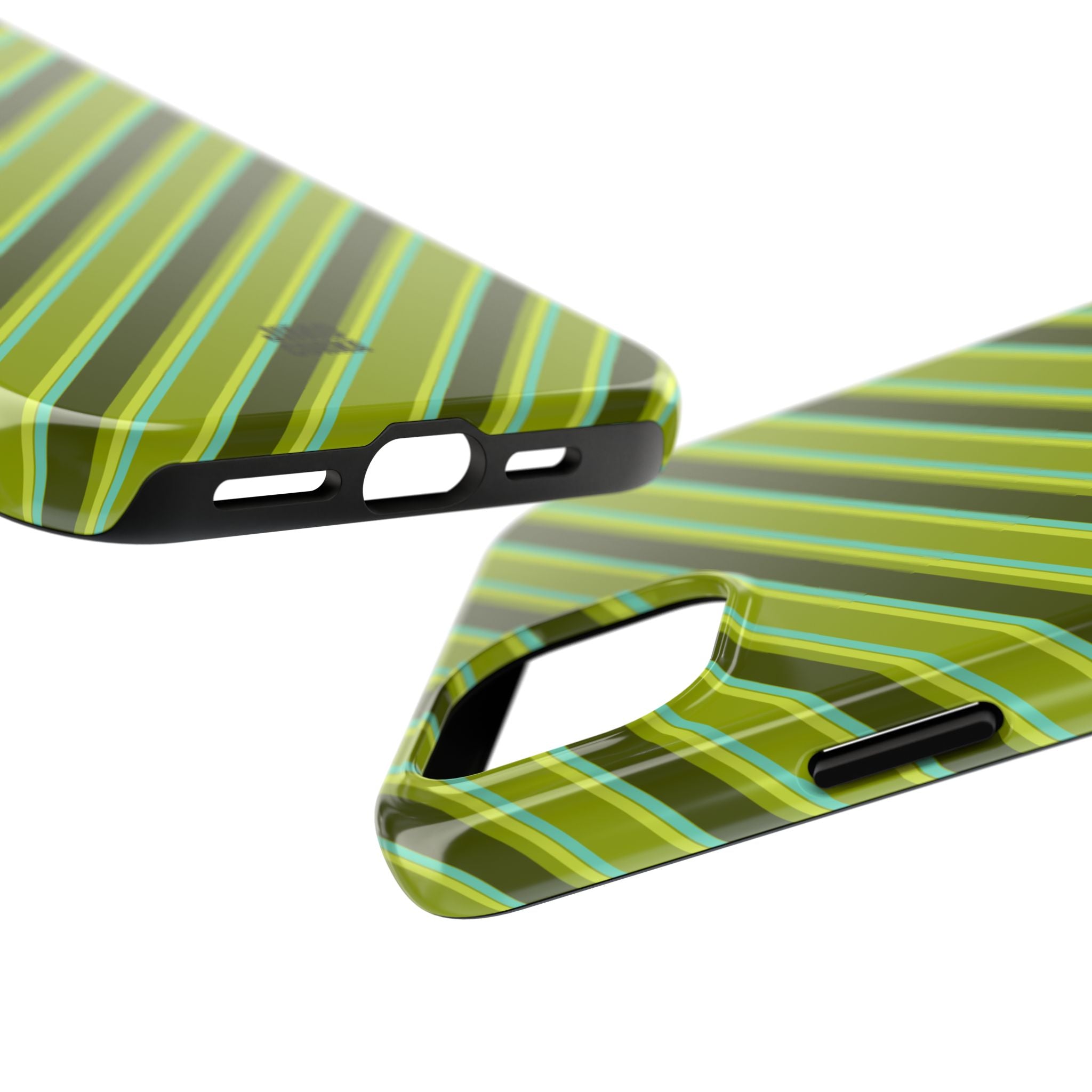 Angelina Stripes | Olive - iPhone Case