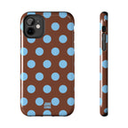 Big Polka Dot | Brown and Blue