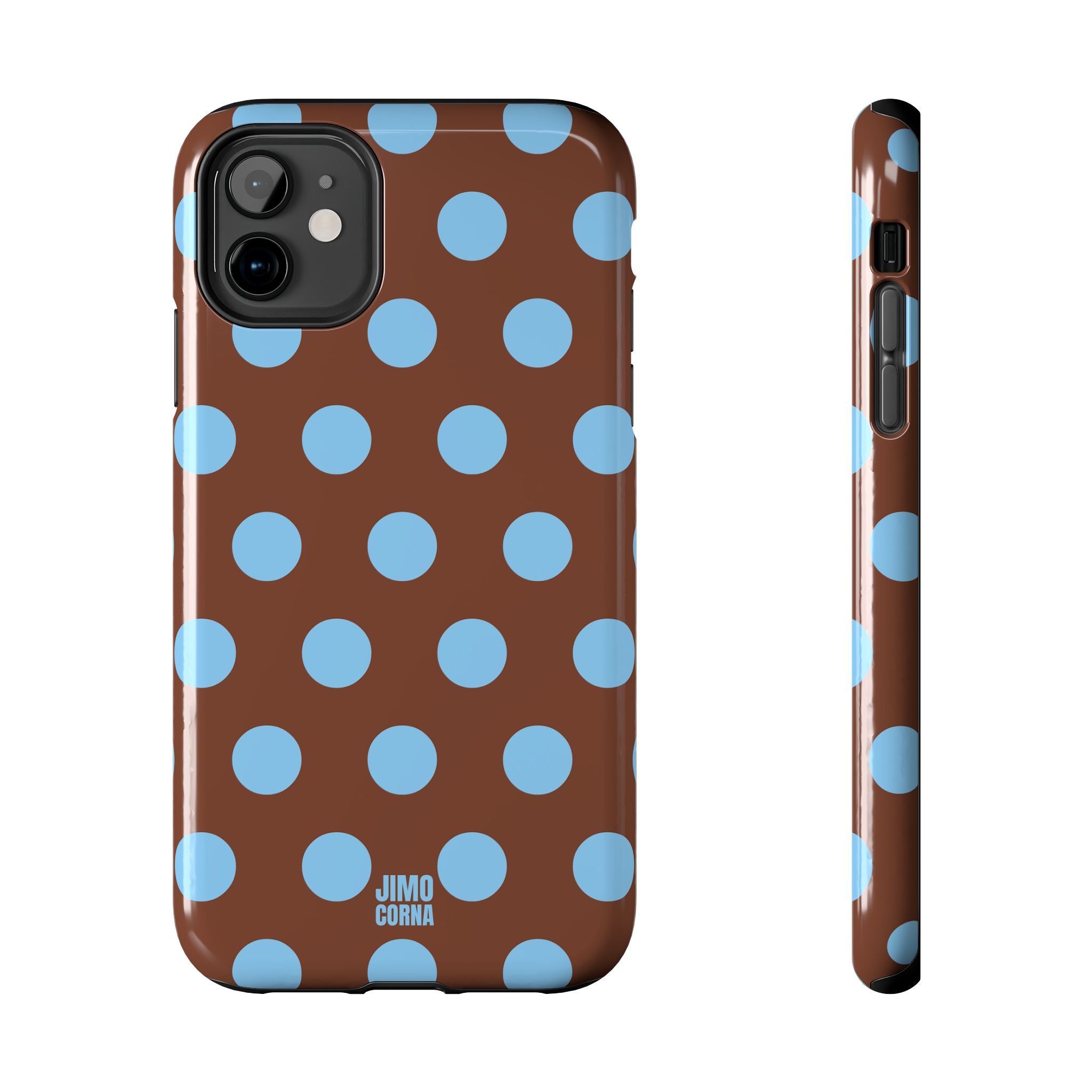 Big Polka Dot | Brown and Blue