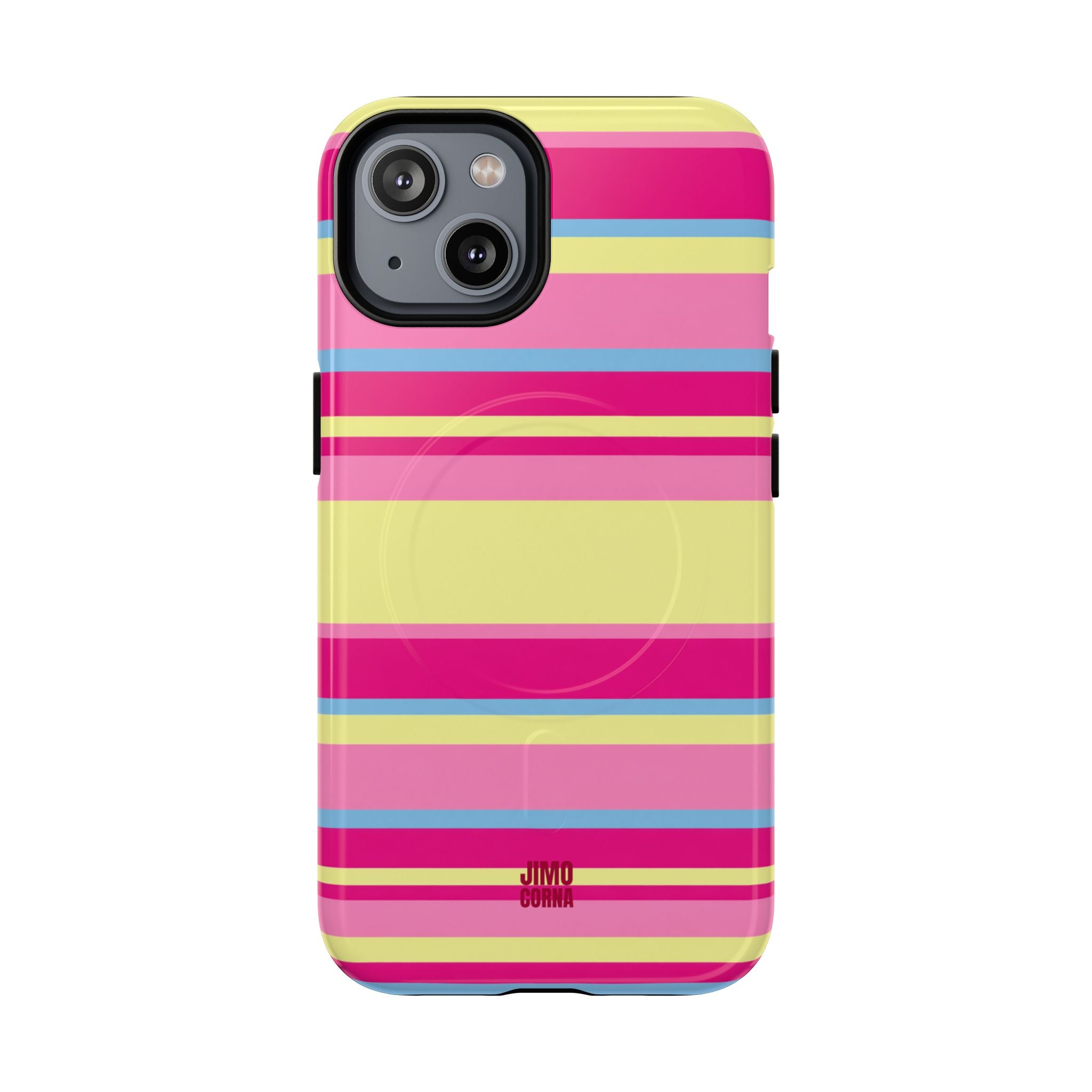 Lemonberry Stripe MagSafe iPhone Case